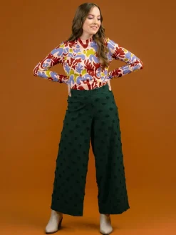 Alex Culottes Housut, Vihrea Big Dot><noscript><img width=
