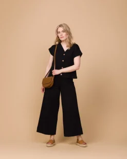 Alex Culottes Housut, Musta><noscript><img width=