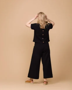 Alex Culottes Housut, Musta><noscript><img width=