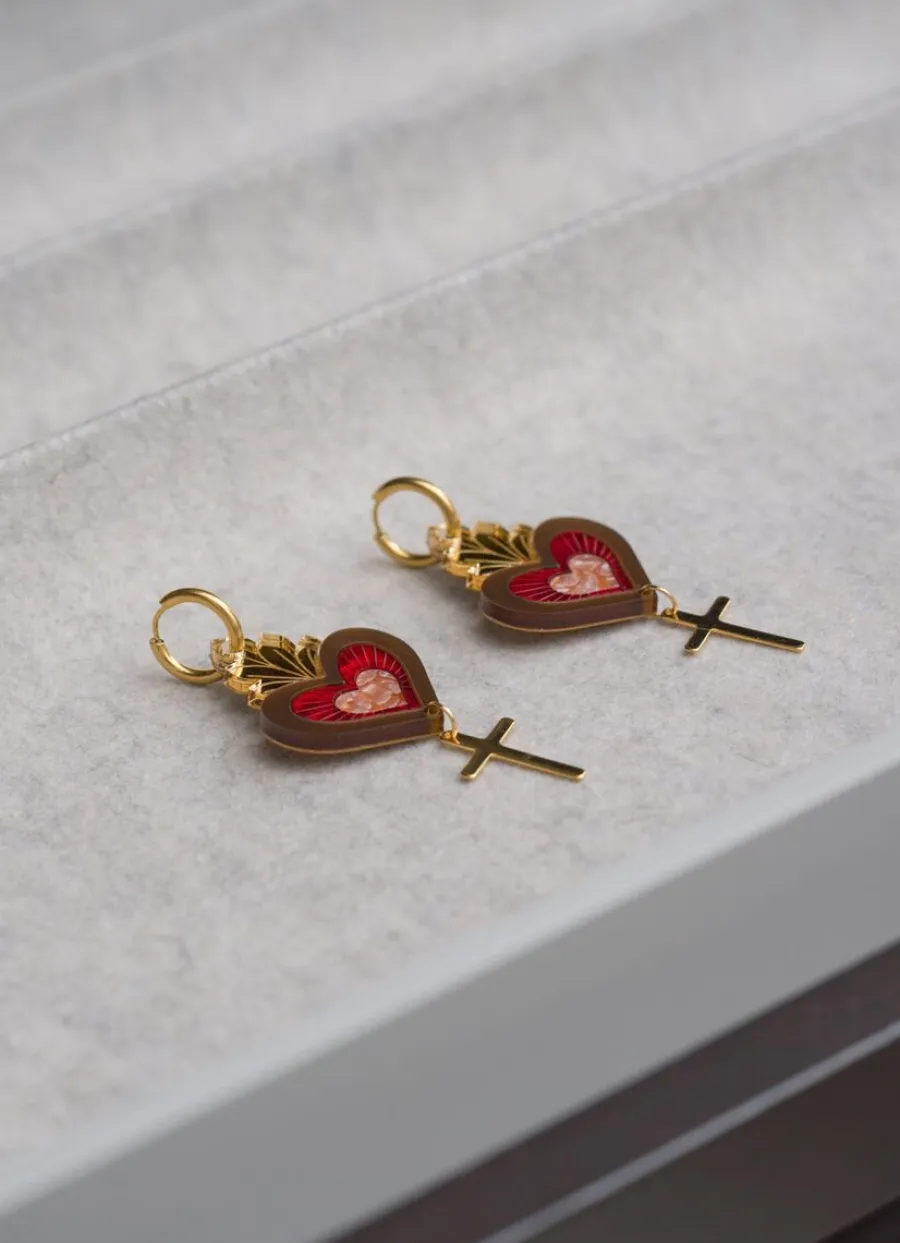 Hearts Korvakorut Ristilla>Butoni Shop