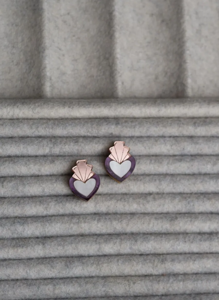 Hearts Nappikorvakorut, Violetti>Butoni Discount