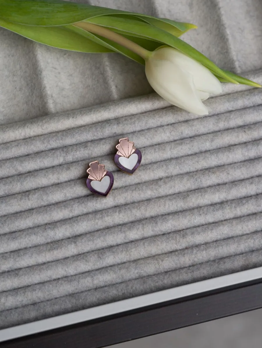 Hearts Nappikorvakorut, Violetti>Butoni Discount