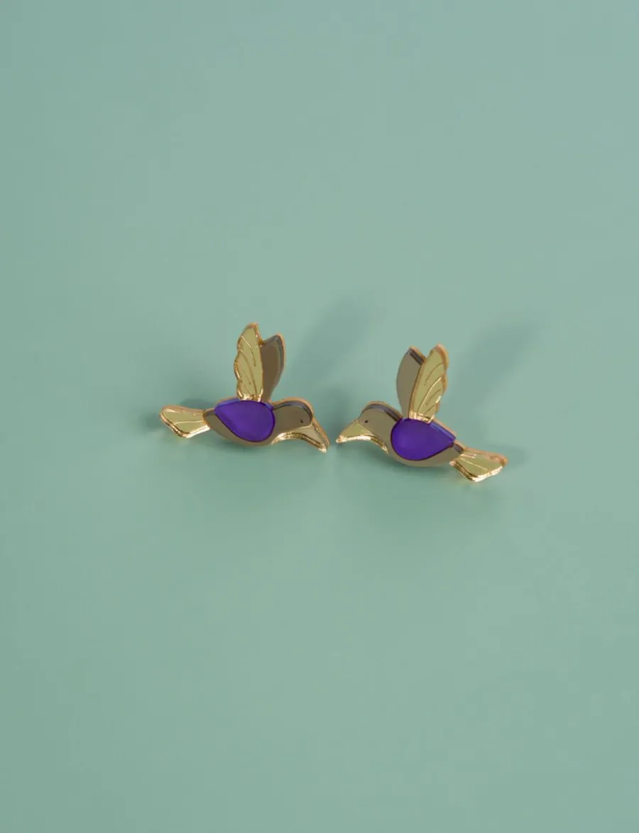 Kolibri Nappikorvakorut, Violetti>Butoni Store