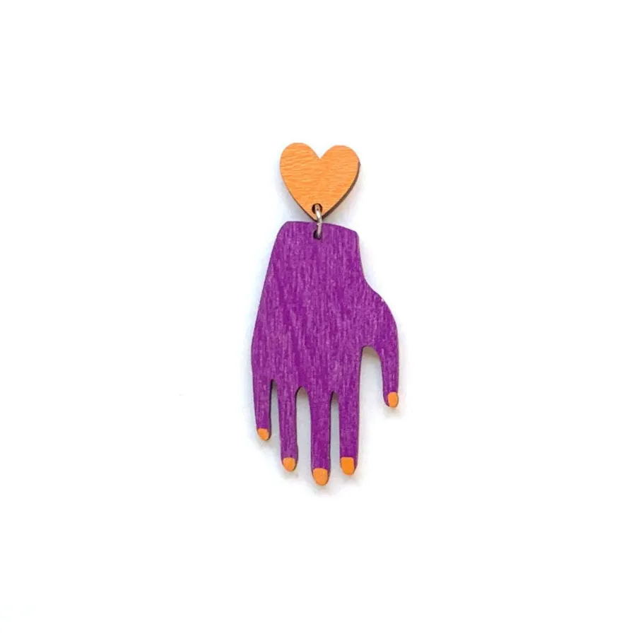 Hand Heart Nappikorvakorut>Crazy Granny Designs Best Sale