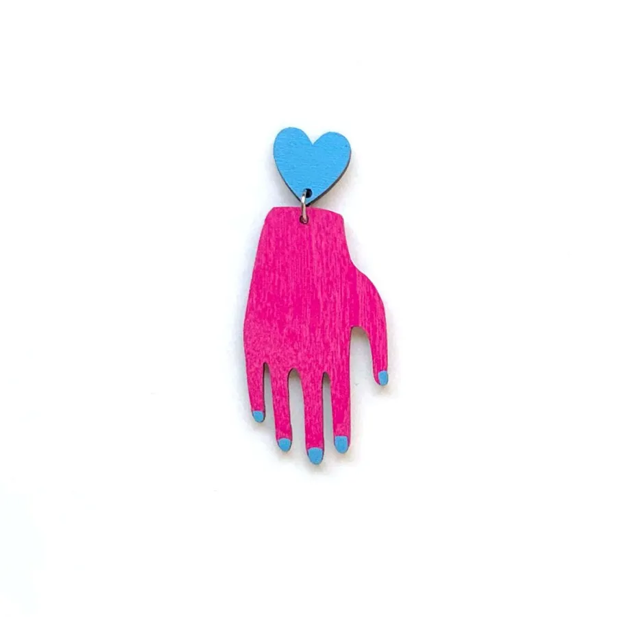 Hand Heart Nappikorvakorut>Crazy Granny Designs Best Sale