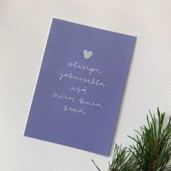 Helle Isa Niin Kuin Sina Postikortti, Sininen>Helle Visuals Sale