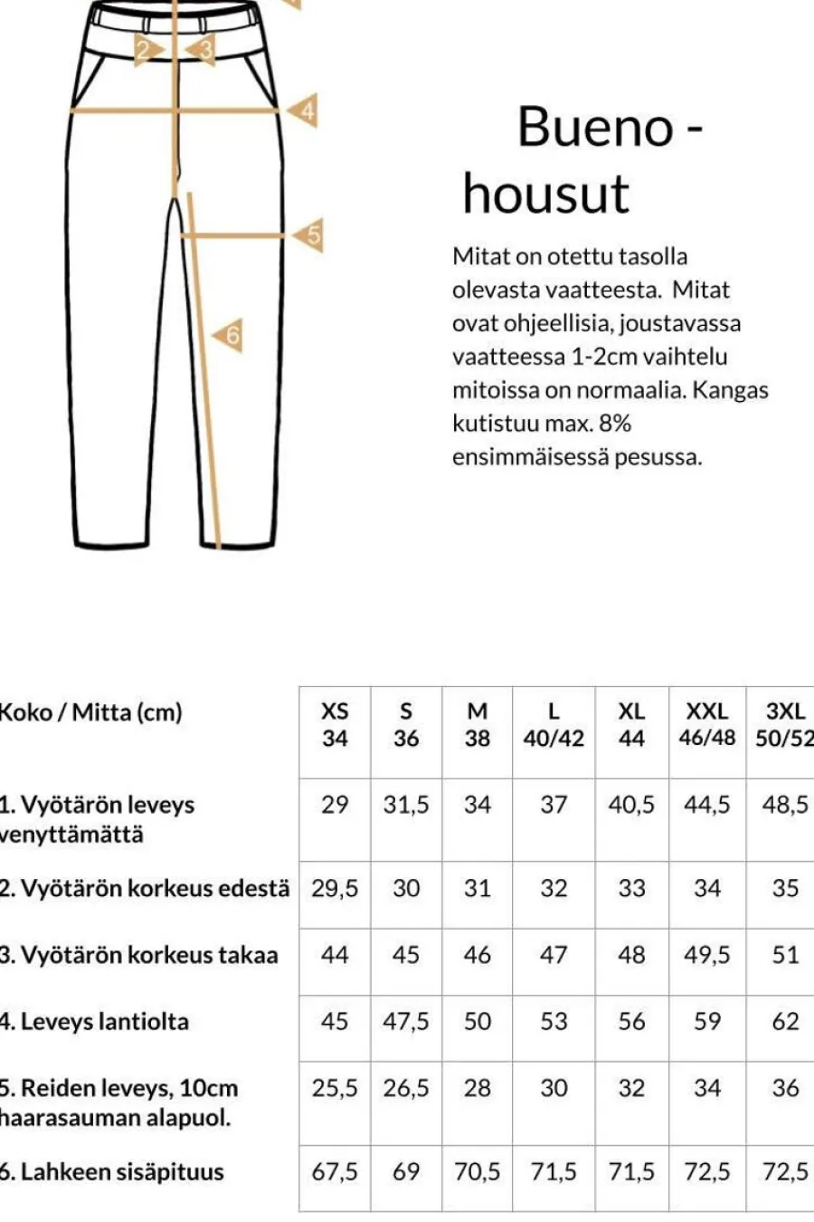 Bueno Housut, Musta>Hujaus Fashion