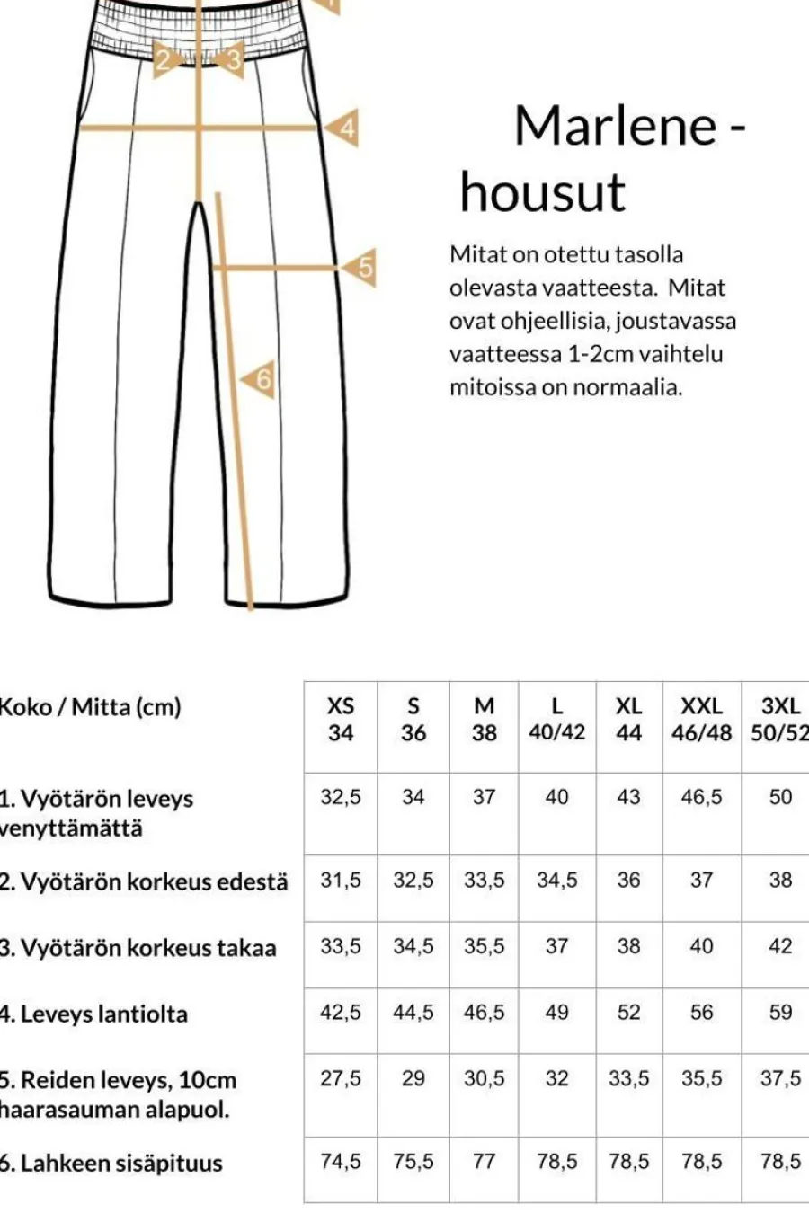 Marlene Housut, Musta>Hujaus Clearance