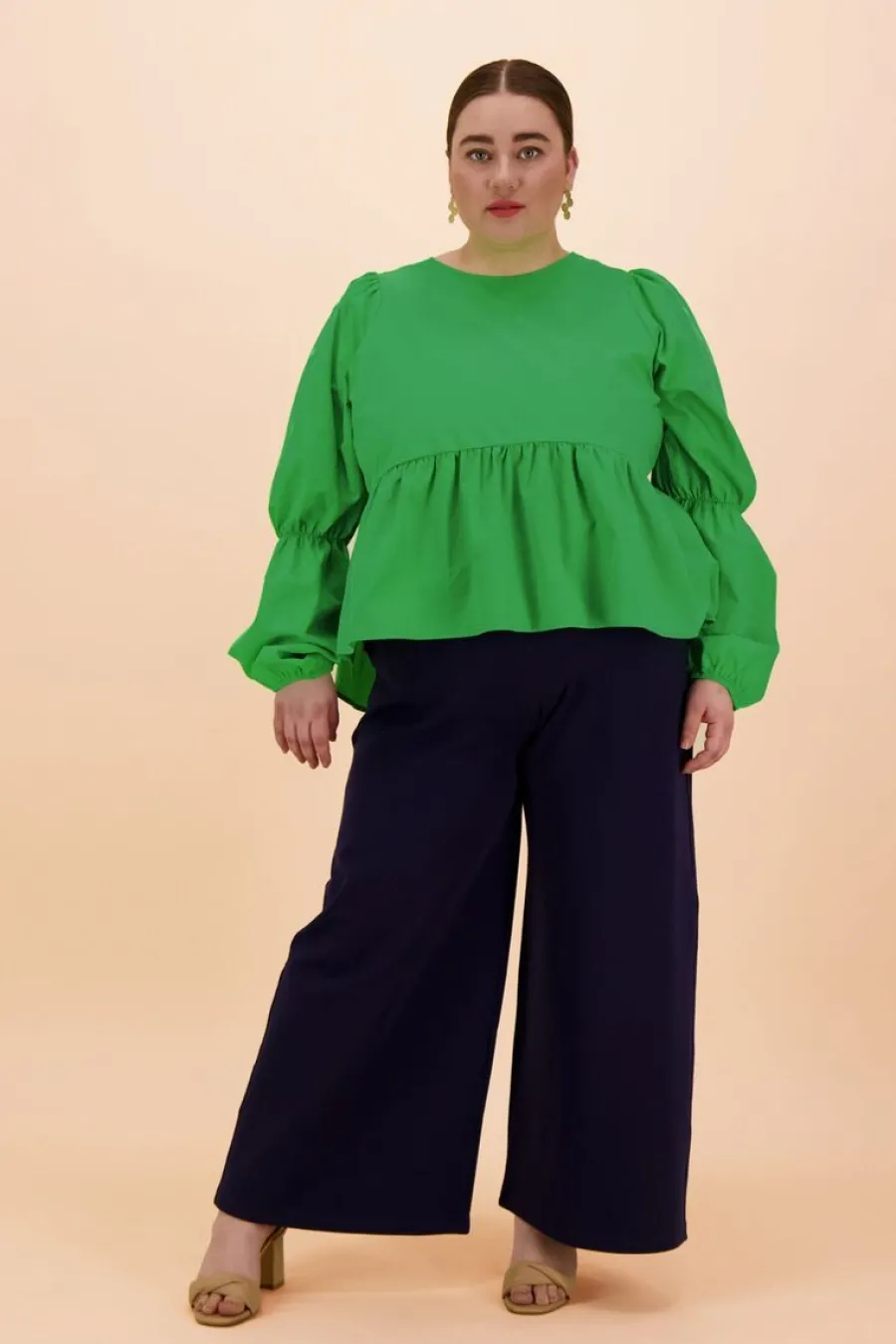 Everyday Culottes-Housut, Tummansininen>Kaiko Cheap