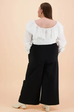 Everyday Culottes-Housut, Musta><noscript><img width=