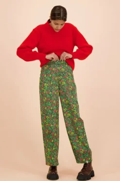 Flowy Housut, Green Meadow><noscript><img width=