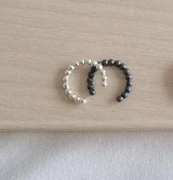 Lila Bubbel Cuff Korvakoru, Hopea Patinoitu><noscript><img width=