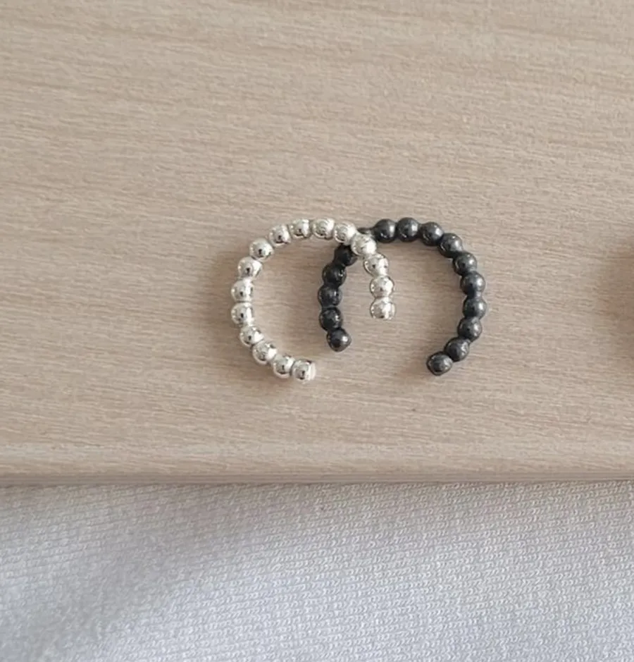 Lila Bubbel Cuff Korvakoru, Hopea Patinoitu>LiLa Design Cheap