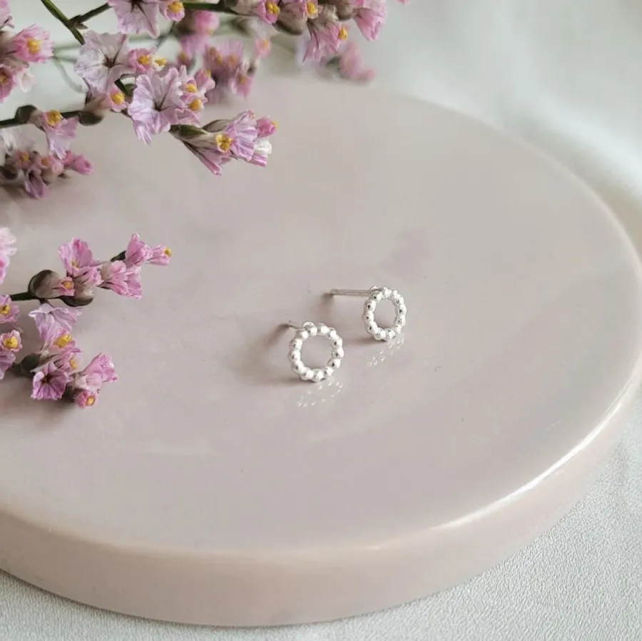 Lila Bubbel Mini Korvakorut, Hopea>LiLa Design Cheap