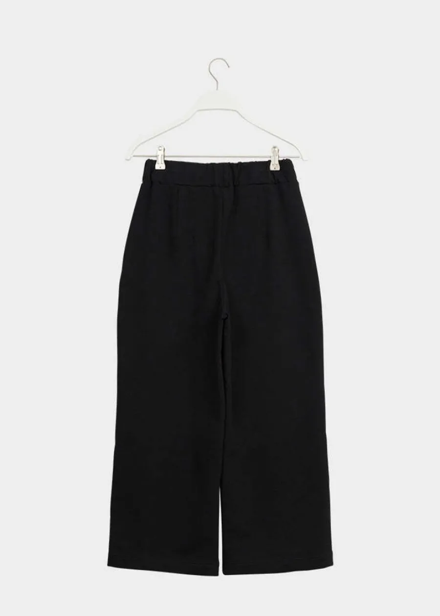 Wide Leg Housut Pitka, Musta>Papu Store