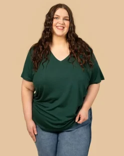 Riva Aava T-Paita, Tummanvihrea>Riva Clothing Best Sale