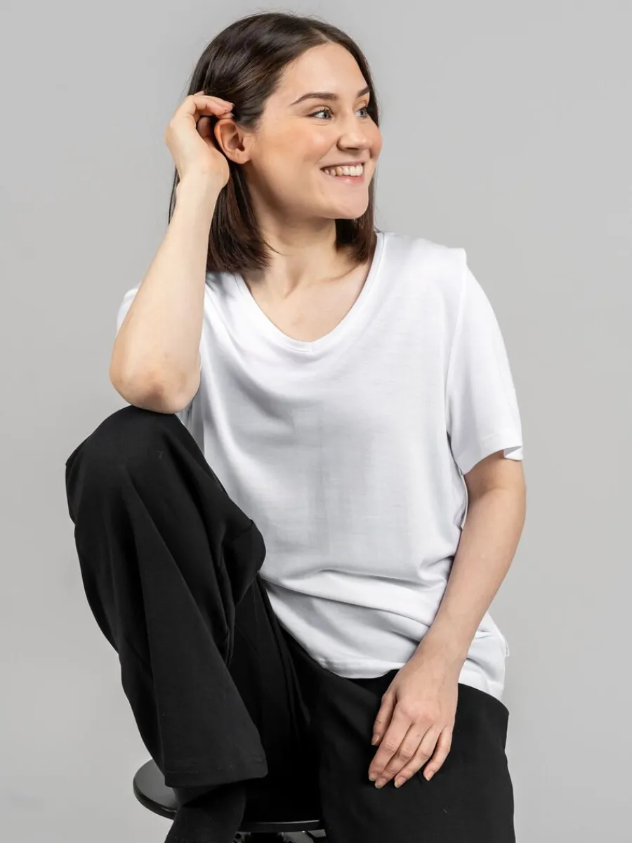 Riva Aava T-Paita, Valkoinen>Riva Clothing Hot