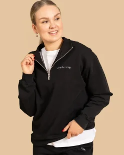 Riva Half-Zip Collegepaita, Musta><noscript><img width=