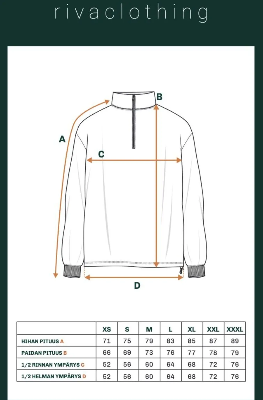 Riva Half-Zip Collegepaita, Musta>Riva Clothing Hot