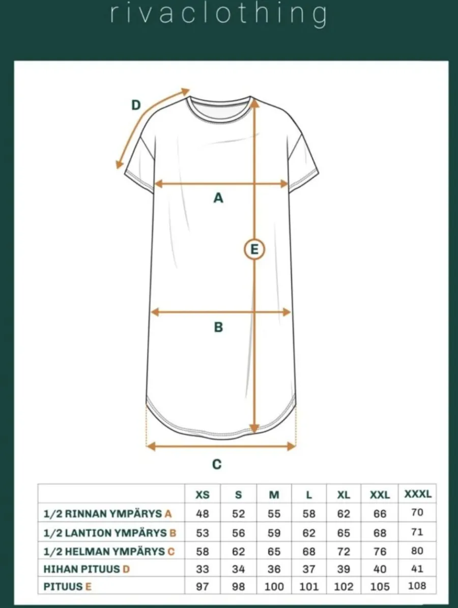 Riva Hortensia T-Paitamekko>Riva Clothing Cheap