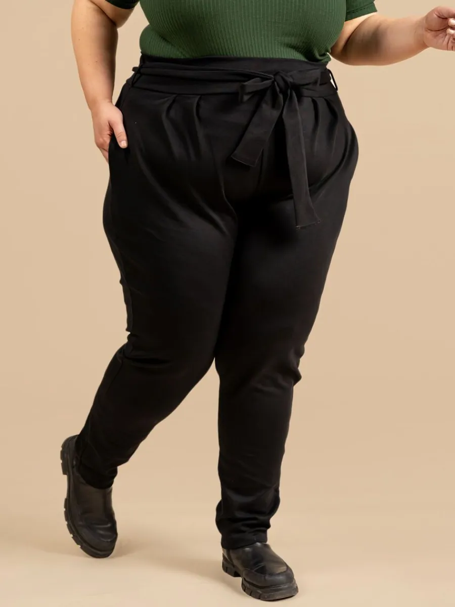 Riva Mukava Housut, Musta>Riva Clothing Sale