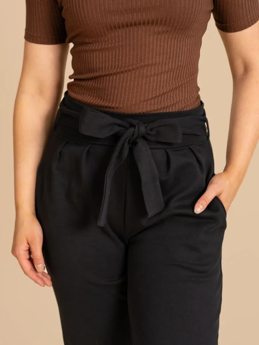 Riva Mukava Housut, Musta>Riva Clothing Sale