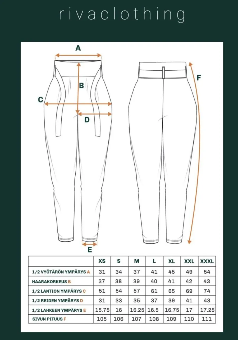 Riva Mukava Housut, Musta>Riva Clothing Sale