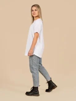 Riva Toive T-Paita, Pitka Valkoinen>Riva Clothing New