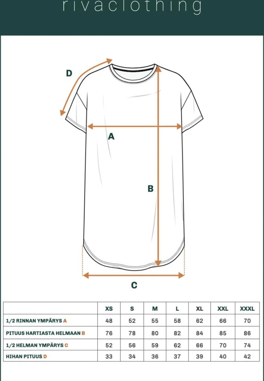 Riva Toive T-Paita, Pitka Valkoinen>Riva Clothing New