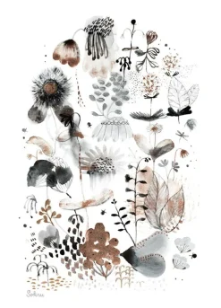 Metallic Flowers Juliste>Sokru Best Sale